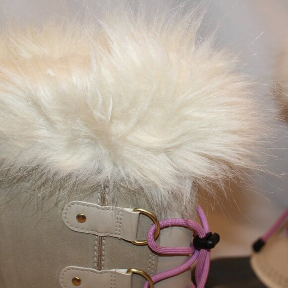 NEW YOUTH 6 WOMEN'S 7.5-8 SOREL JOAN OF ARTIC TALL WINTER LEATHER BOOTS‎ TAN - Picture 5 of 7